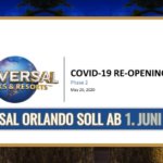 Universal Orlando plant Wiedereröffnug ab 1. Juni 2020