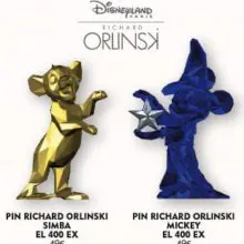 Abbildung zweier streng limitierter Pins entworfen von Richard Orlinski