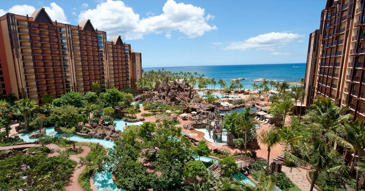 Aulani auf Hawaii Aulani, A Disney Resort & Spa Hawaii mit Blick auf das Meer