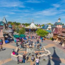 Blick auf das Fantasyland in Disneyland Paris