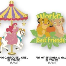 Disney Pins mit Karussel motiv und König der Löwen Motiv