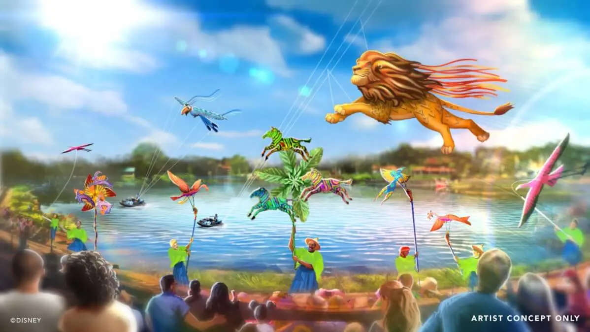 Disney Kitetails Konzeptzeichnung für die Show Disney Kitetails