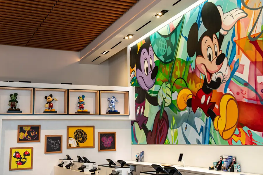 Mickey Mouse Kunstwerke Mickey Artwork Wall mit verschiedenen Kunstwerken