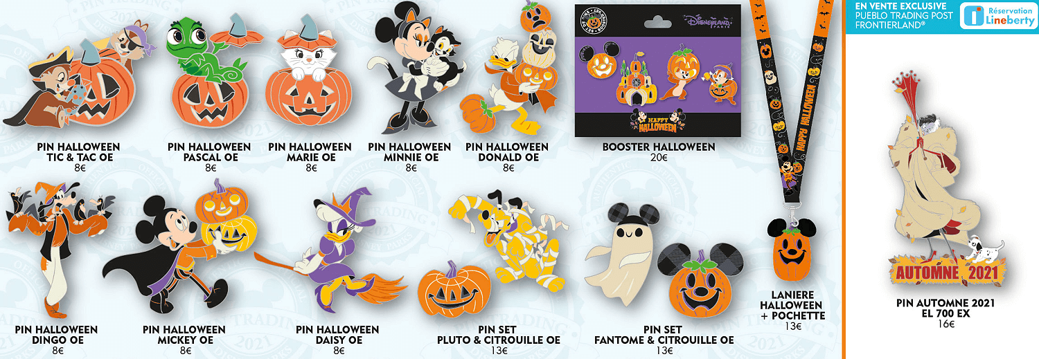 Halloween Pins zu Halloween 2021 in Disneyland Paris Halloween Pins zu Halloween 2021 in Disneyland Paris