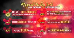 ShopDisney Magical Friday Sale Werbegrafik für den ShopDisney Magical Friday Sale