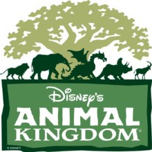 Logo des Animal Kingdom Themenparks mit der Abbildung verschiedener Tiere