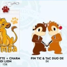 Zwei Lanyardtäschchen und zwei Chip und Chap Pins