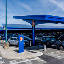 Disneyland Paris PV-Dach mit Arielle A1-Parkplatz