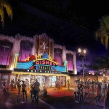 Konzeptzeichnung für World Premiere in den Walt Disney Studios