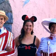 Nicole mit Mary Poppins und Bert