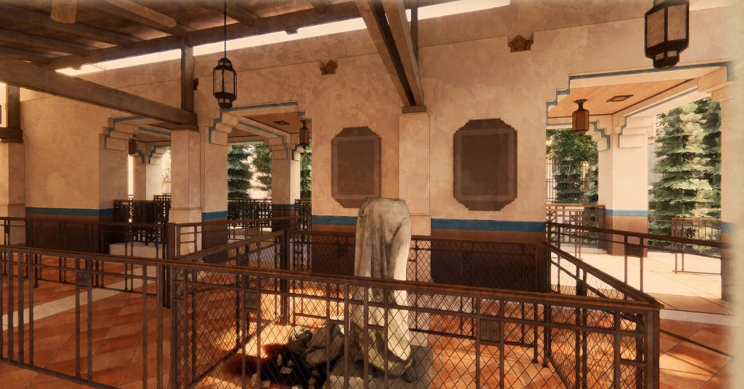 Concept Art neuer Tower of Terror Wartebereich Der neue Wartebereich am Twilight Zone Tower of Terror auf einem Concept Art