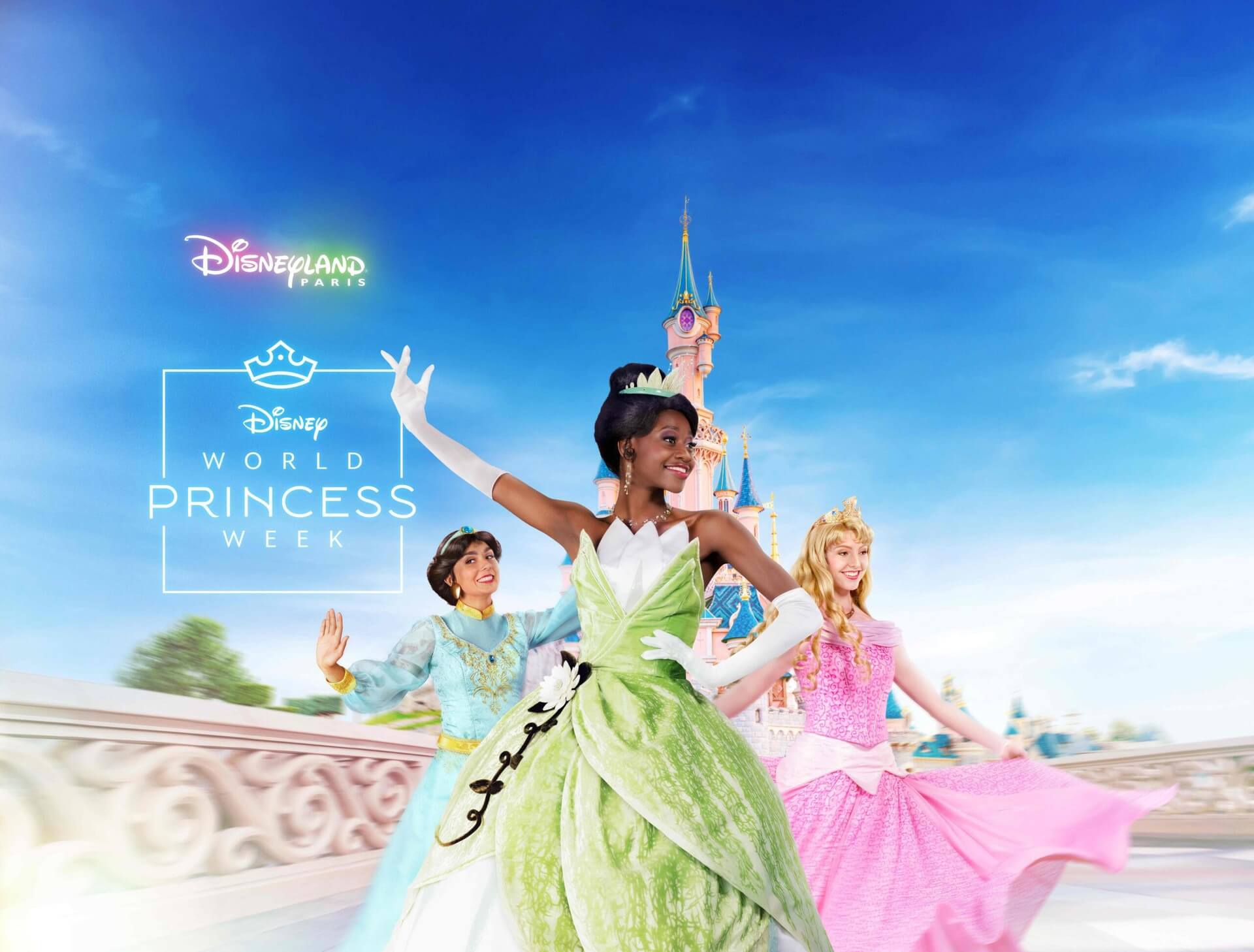 Visual wie Tiana, Jasmin und Aurora zur DIsney World Princess Week