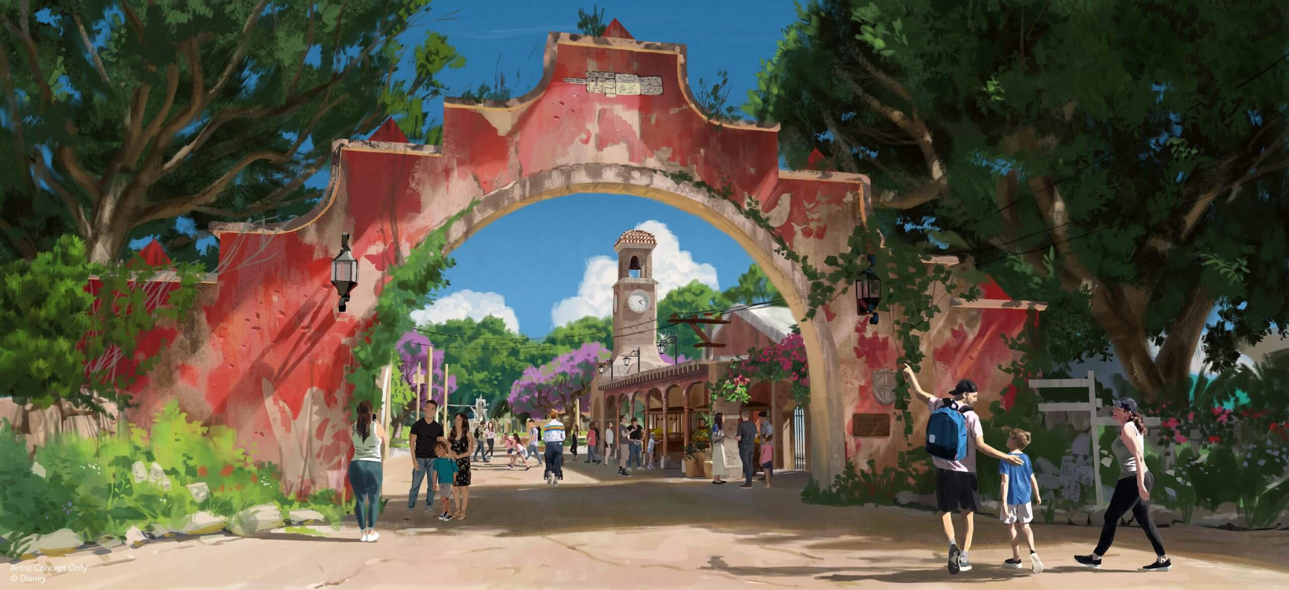 Eingang zum Pueblo Esperanza