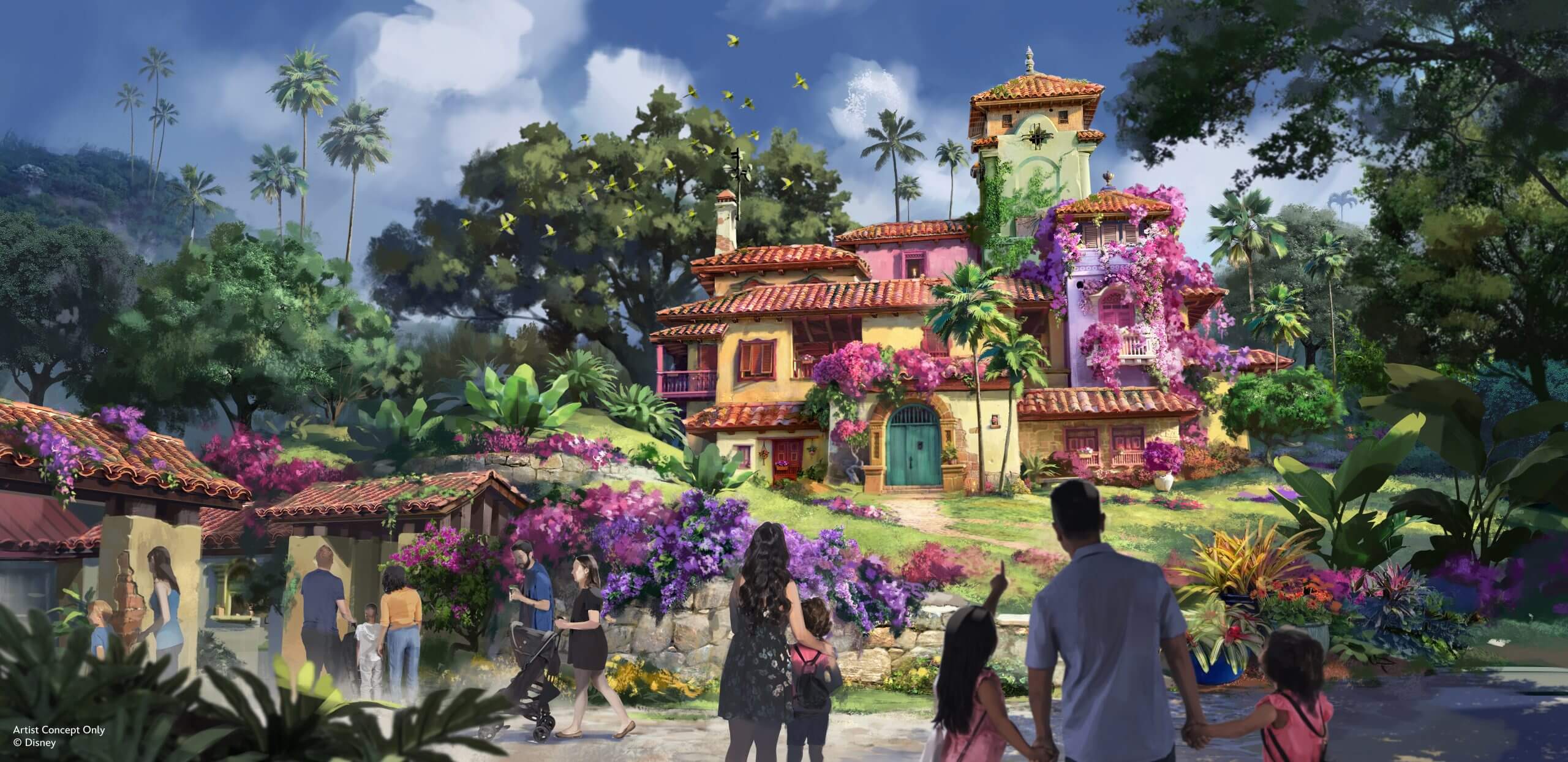 Encanto Casita Tropical Americas Animal Kingdom Concept-Art