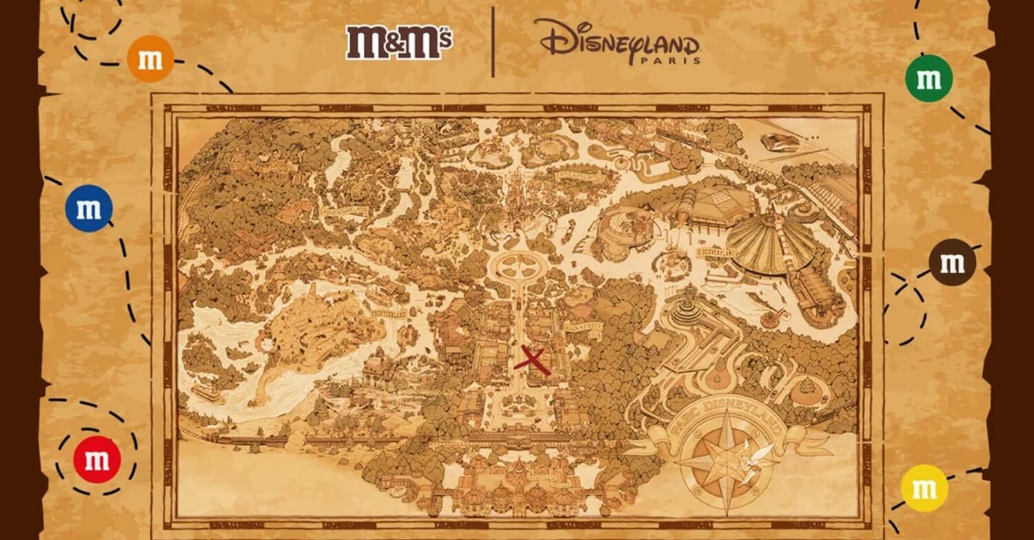 Schatzkarte aus Disneyland Paris