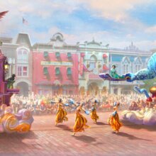 Konzeptzeichnung einer neuen Parade im Disneyland Park