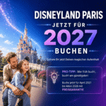 Disneyland Paris jetzt für 2027 buchen. Sichere Dir jetzt Deinen magischen Aufenthalt. Pro-Tipp: Wer früh bucht, bucht am günstigsten! Buche jetzt für April 2027 bis März 2028 mit Preisversprechen zum besten Preis