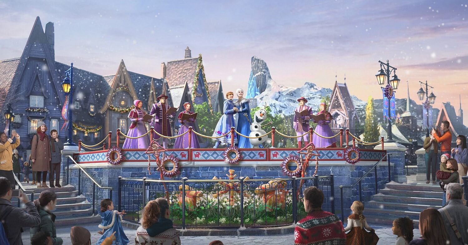 Weihnachten in der World of Frozen mit einer Show in Arendelle