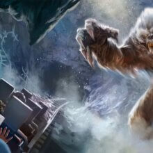 Concept Art das den Yeti von Expedition Everest zeigt