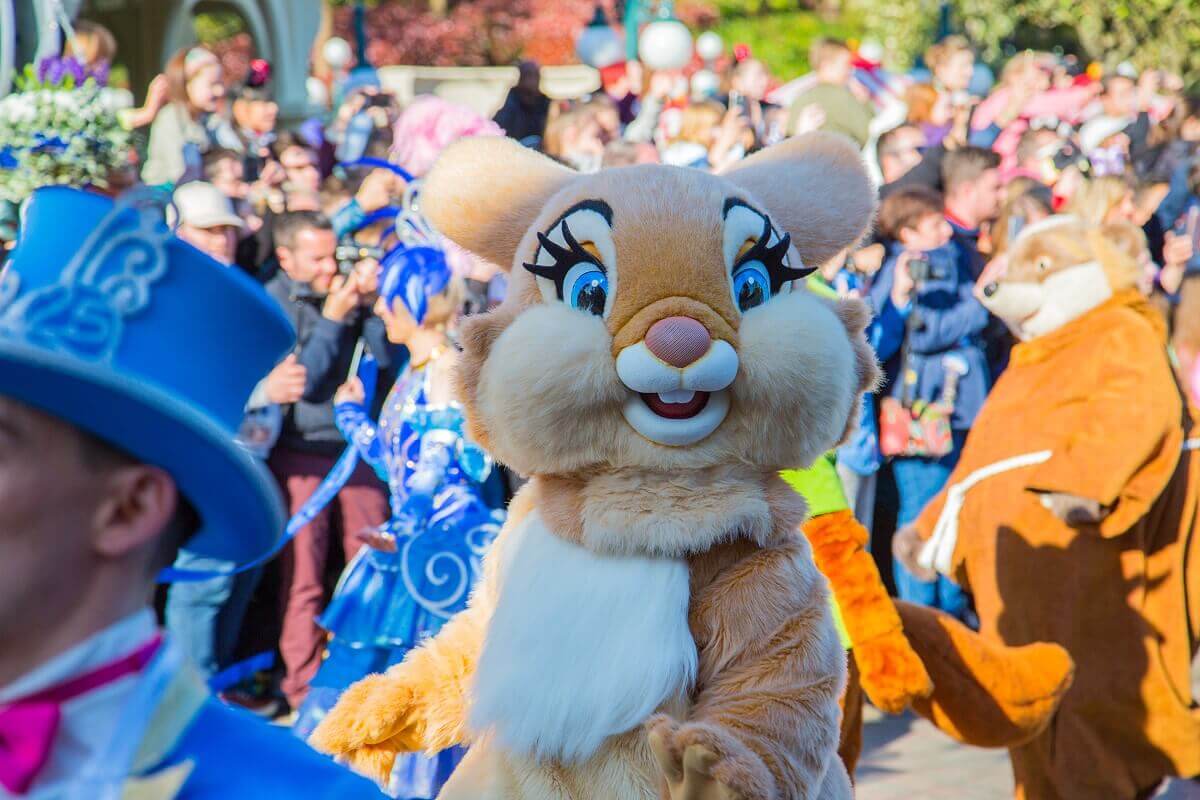 Das hellbraune Kanninchen Miss Bunny schaut neugierig in die Kamera