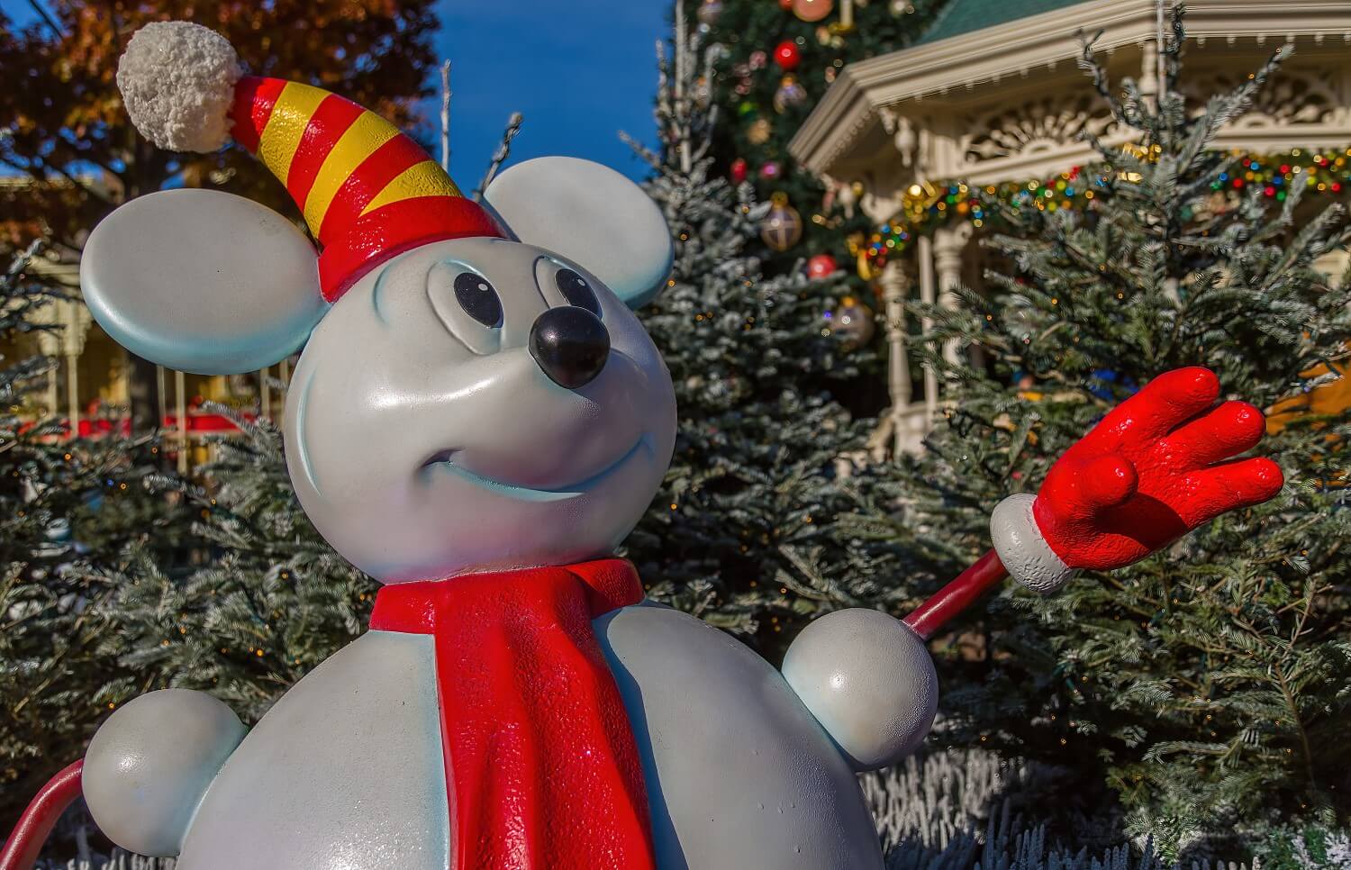 Kopf des Mickey Mouse Schneemannes