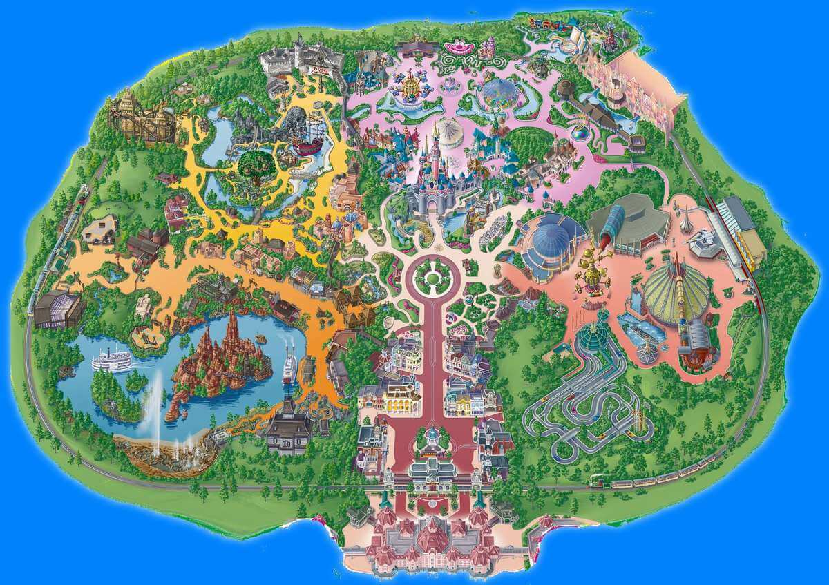 Karte Und Plan Von Disneyland Paris Und Walt Disney S vrogue.co