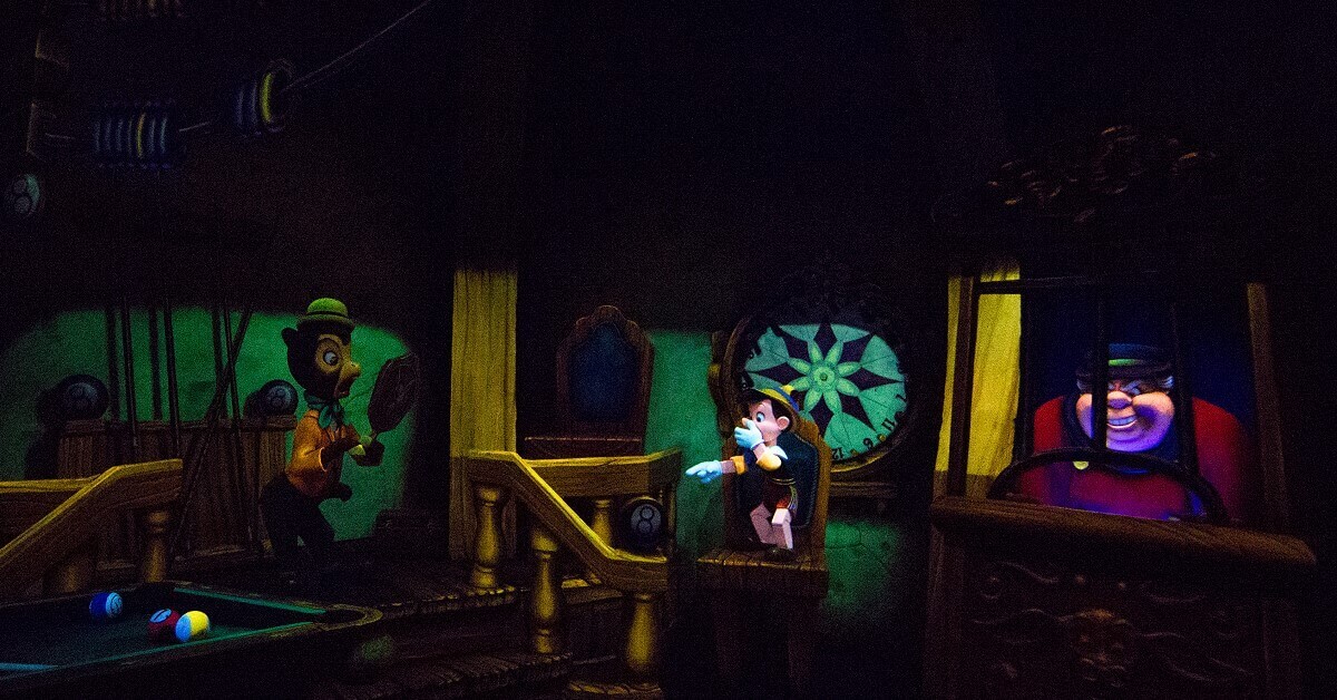 Lampwick verwandelt sich in einen Esel