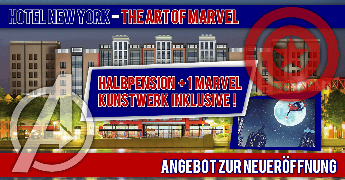 Angebot zur Neueröffnung von Disney's Hotel New York - The Art of Marvel