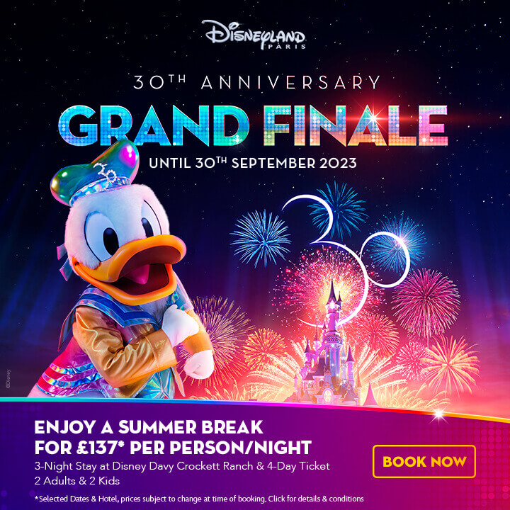 30th anniversary grand finale for just £137 per person/night