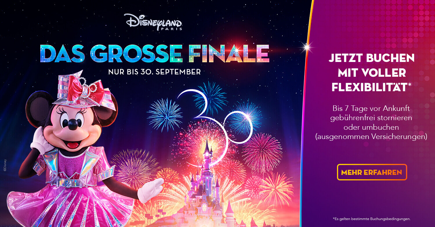 Das große Finale des 30. Geburtstages von Disneyland Paris - jetzt buchen mit voller Flexibilität
