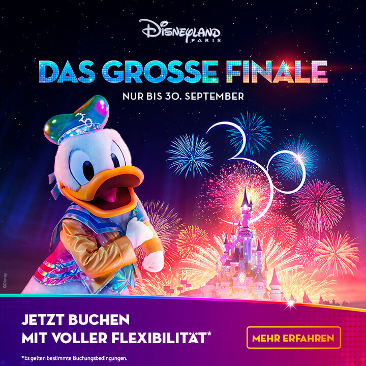 Das große Finale des 30. Geburtstages von Disneyland Paris - jetzt buchen mit voller Flexibilität