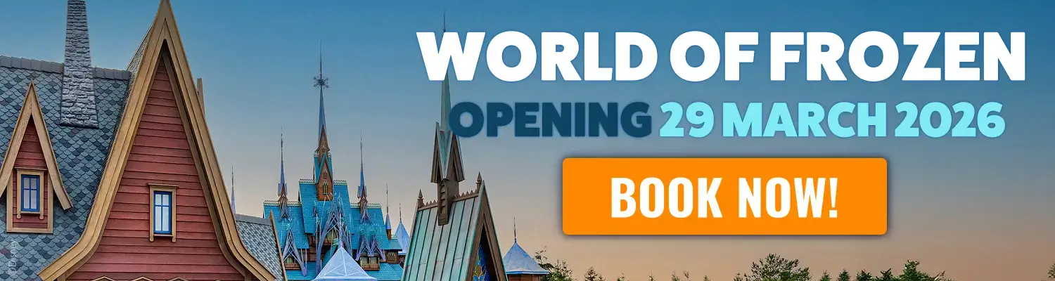 Banner Ad World of Frozen opening 29 March 2026