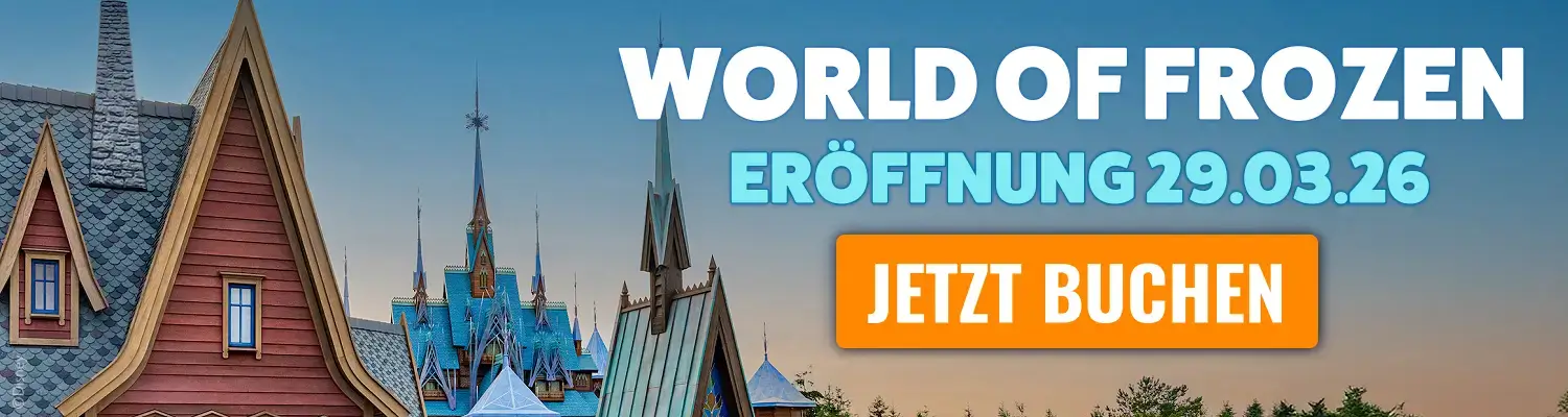 World of Frozen Eröffnung 29.3.2026 Bannerwerbung World of Frozen Eröffnung 29.3.2026