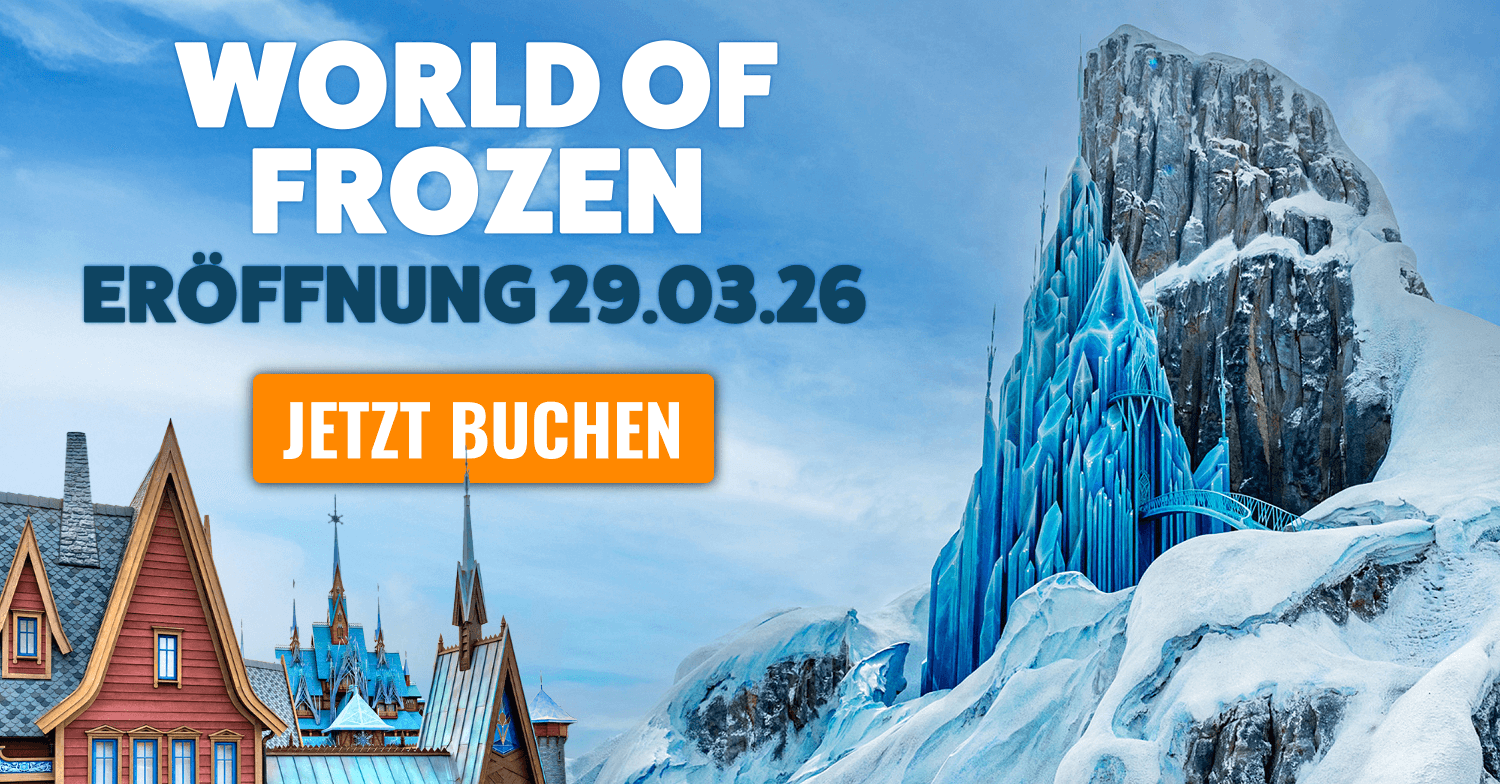 Bannerwerbung World of Frozen Eröffnung 29.3.2026