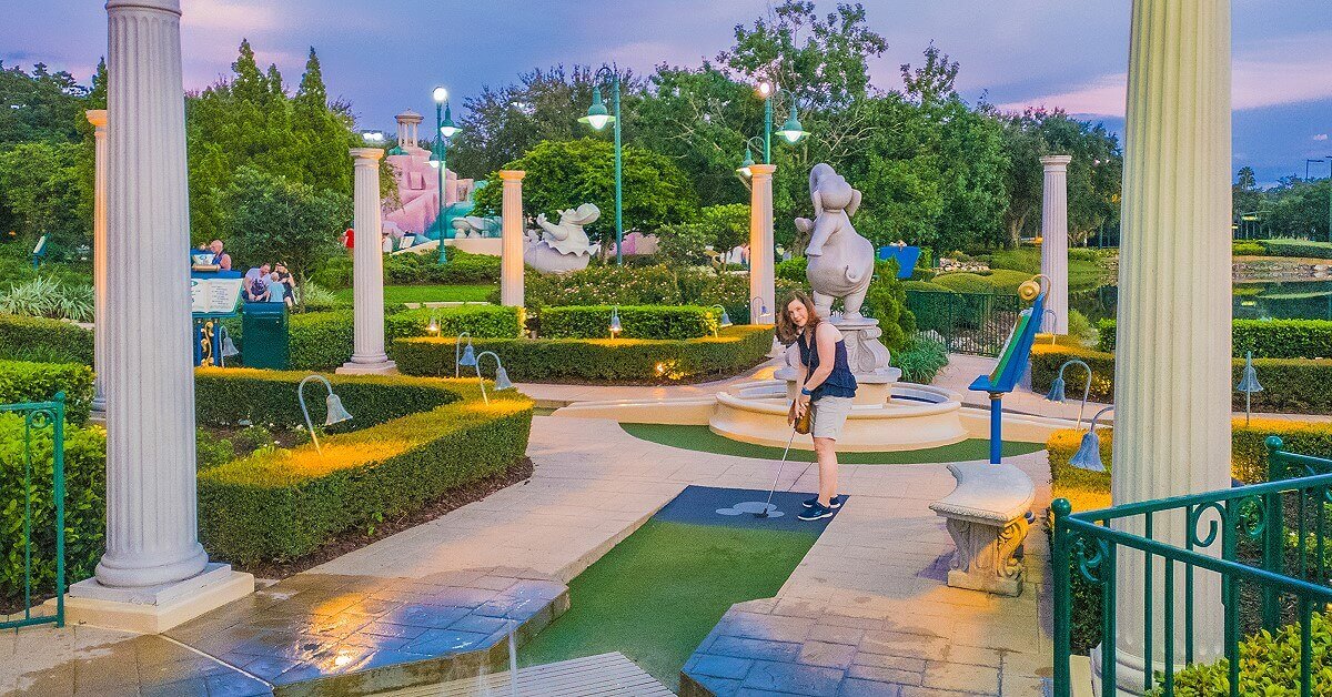 Minigolf In Walt Disney World Fantasia Gardens Winter Summerland